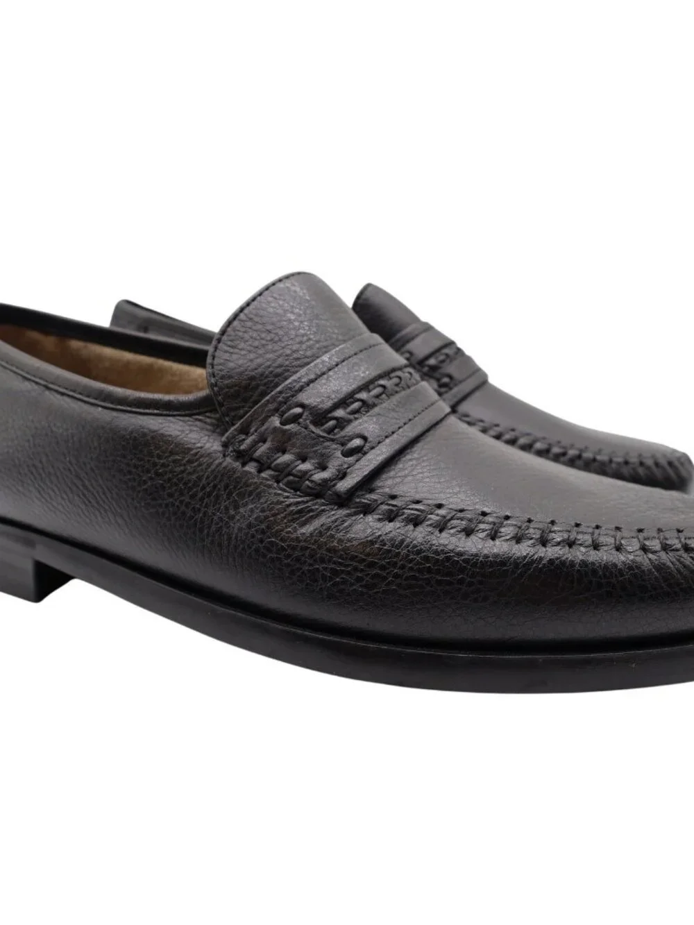 Nunn Bush Edgar Loafers Men's 9 Black Leather Comfort Gel Slip-On